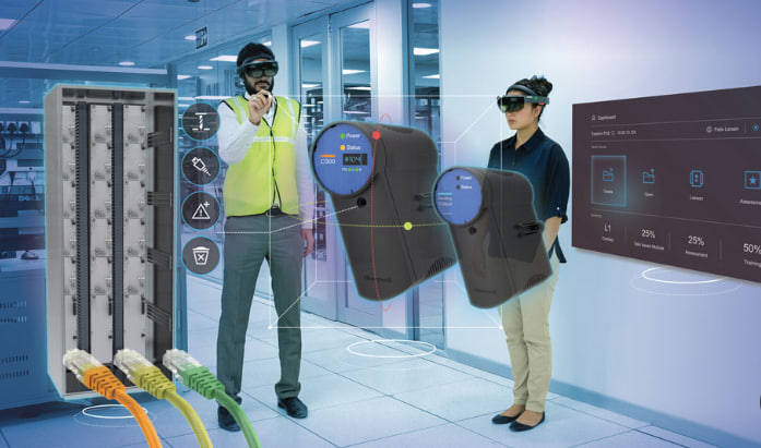 بناء سيناريوهات تفاعلية باستخدام (VR) (AR)